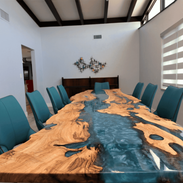 Boomstamtafel epoxy - Afbeelding 2