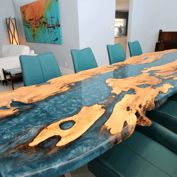 Boomstamtafel epoxy