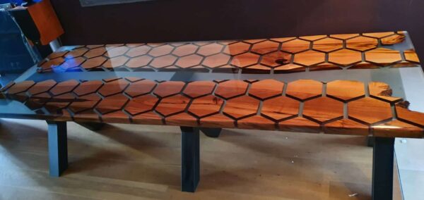 Honingraat epoxy tafel - Afbeelding 5