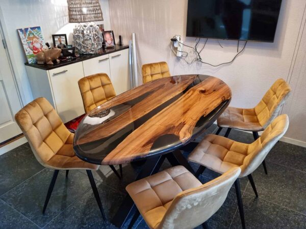 Ovale eettafel epoxy - Afbeelding 6