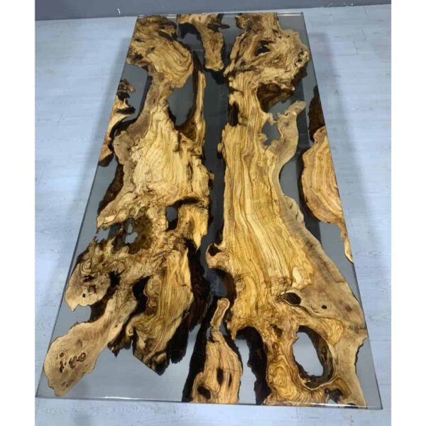 Epoxy tafel olijfhout - Afbeelding 3