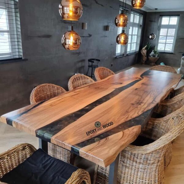 Epoxy rivier tafel - Afbeelding 5