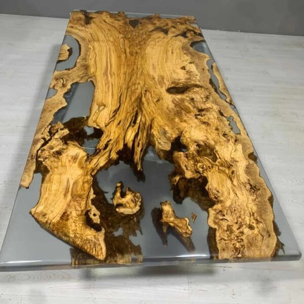 Olijfhout epoxy tafel - Afbeelding 2