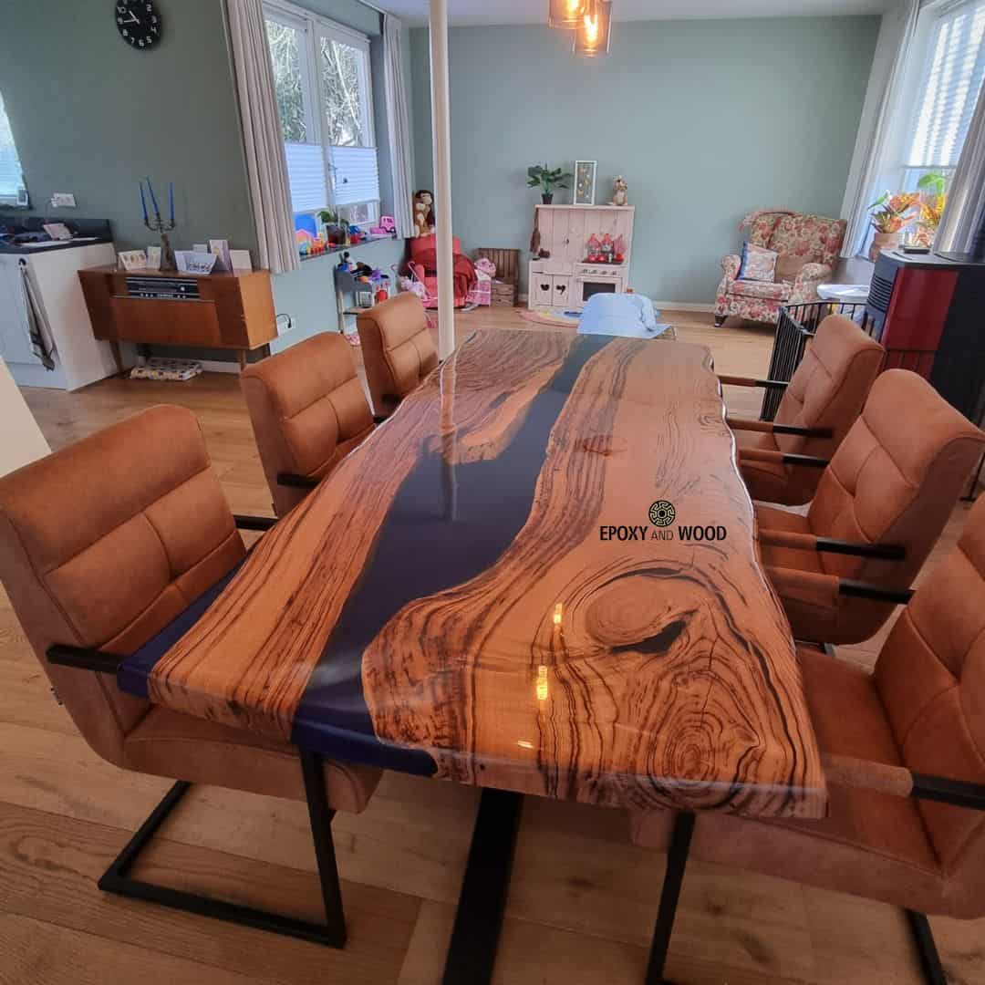 Epoxy hout tafel - Afbeelding 3