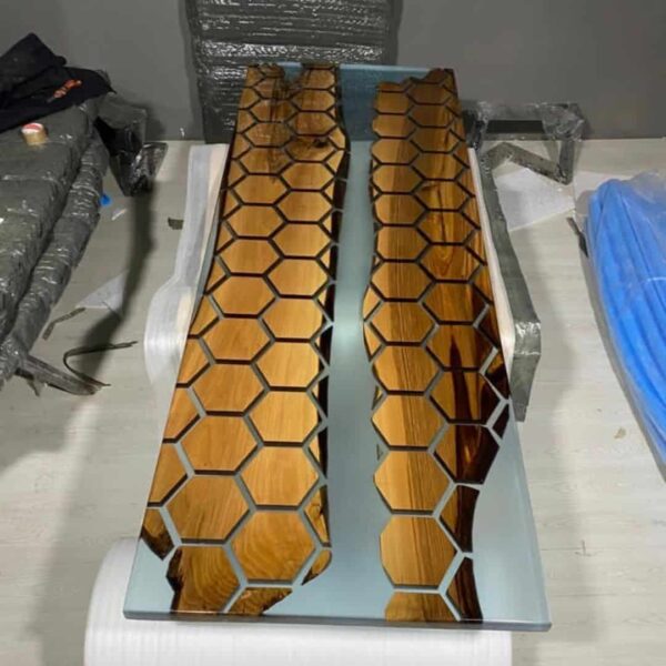 Honingraat epoxy tafel - Afbeelding 2