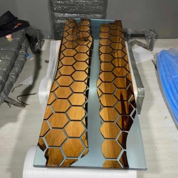 Honingraat epoxy tafel