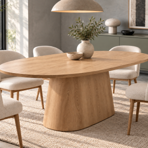 Eiken tafel Brits ovaal