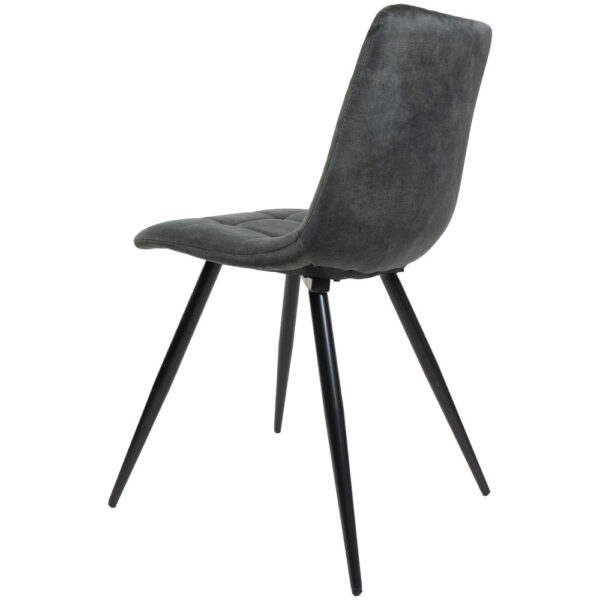 Eetkamerstoel Daisy - Vintage velvet army green
