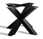 Kiezelvormige eiken tafel