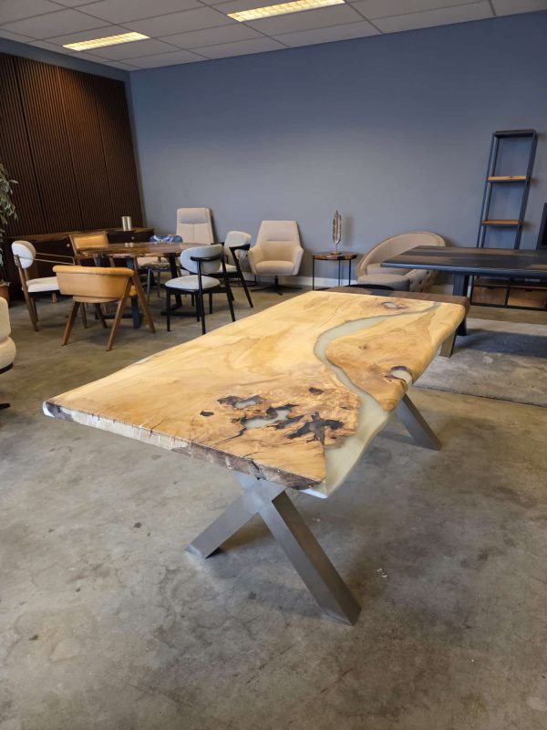 witte epoxy tafel