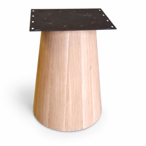 Eiken boomstamtafel