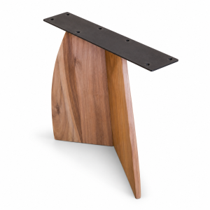Kiezelvormige eiken tafel